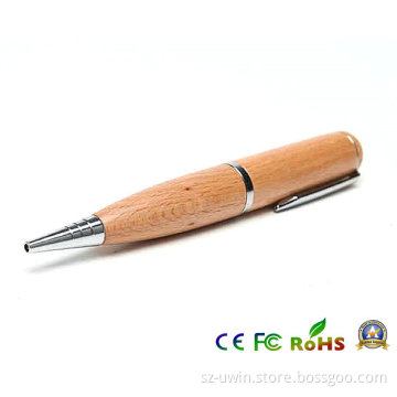 Natural Wooden Pen Shape USB Drives Flash Disk